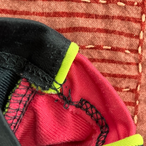 Nike Kids size 18 months Black Joggers with Red and neon Yellow Stripes - Picture 8 of 10